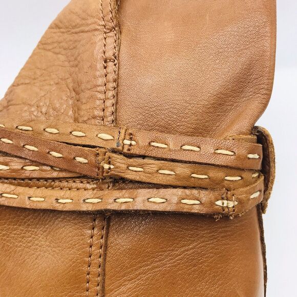 Frye Women’s Ankle Boot Tan Leather Slip On Classic Date Night Size 9.5 B - Picture 10 of 13